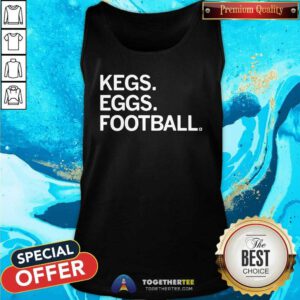 Hot Kegs Eggs Football Tank-top