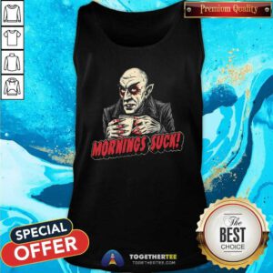 Hot Mornings Suck Dracula Tank-top