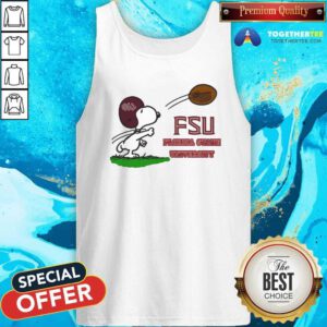 Hot Snoopy FSU Flordia State University Tank-top
