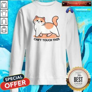Nice Can't Touch This Cat Sweatshirt