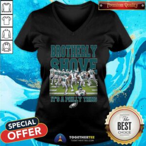 Nice Philadelphia Eagles Brotherly Shove Haters Gonna Hate V-neck