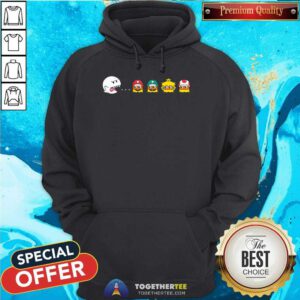 Nice Super Mario Pac-Boo Pacman Hoodie