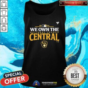 Official Milwaukee Brewers 2024 Nl Central Division Champions Tank-top