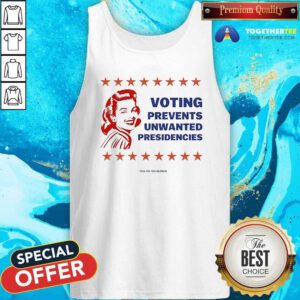 Official Team Kamala Voting Prevents Unwanted Vote For Harris Walz Tank-top
