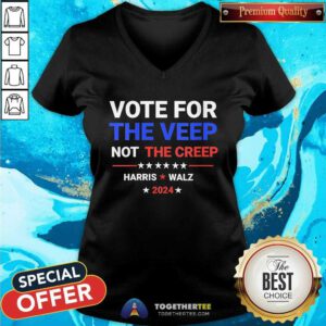 Official Vote For The Veep Not The Creep Harris Waltz 2024 V-neck