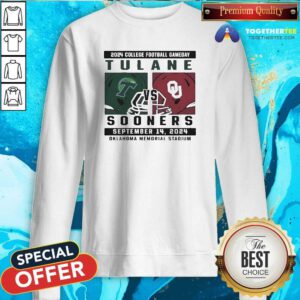 Original Oklahoma Sooners Vs Tulane Gameday September 14 2024 Sweatshirt
