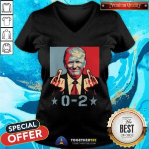 Original Trump 0-2 2024 Vintage V-neck