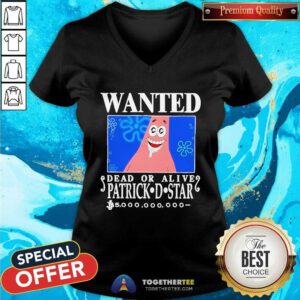 Original Wanted Dead Or Alive Patrick D.Star V-neck