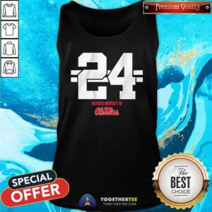 Premium Ole Miss Football Ulysses Bentley Iv 24 Striped Tank-top
