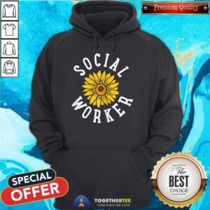 Premium Social Worker Sun Flower Hoodie