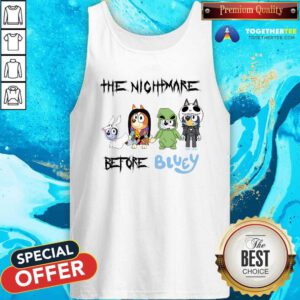 Premium The Nightmare Before Bluey Dog Tank-top