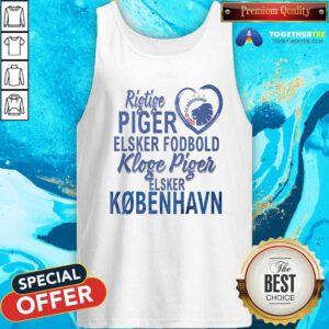 Pretty Real Women Love Football Smart Women Love Copenhagen FC Tank-top