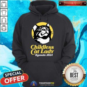 Awesome Less Cat Lady For Kamala 2024 Retro Hoodie
