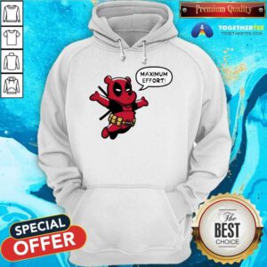 Awesome Winnie The Pooh Maximum Effort Deadpool Parody Hoodie