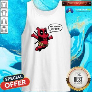 Awesome Winnie The Pooh Maximum Effort Deadpool Parody Tank-top