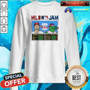 Hot MLB Jam Phillies Realmuto And Phillie Phanatic 2024 Sweatshirt