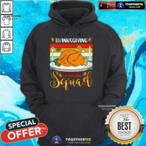 Hot Thanksgiving Squad Fun Turkey Dinner Cooking Team Vintage Hoodie