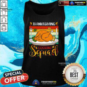 Hot Thanksgiving Squad Fun Turkey Dinner Cooking Team Vintage Tank-top