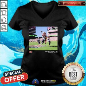 Nice George Kittle San Francisco 49ers NFL Flash Features Week 4 V-neck