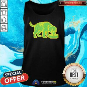 Nice Niko B Green Pixel Dog Tank-top