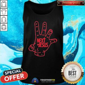 Official Next To Jesus Hand Tank-top