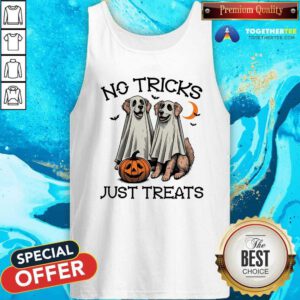 Top No Tricks Just Treats Dogs Tank-top