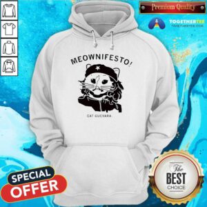 Awesome Meownifesto Cat Guevara Hoodie