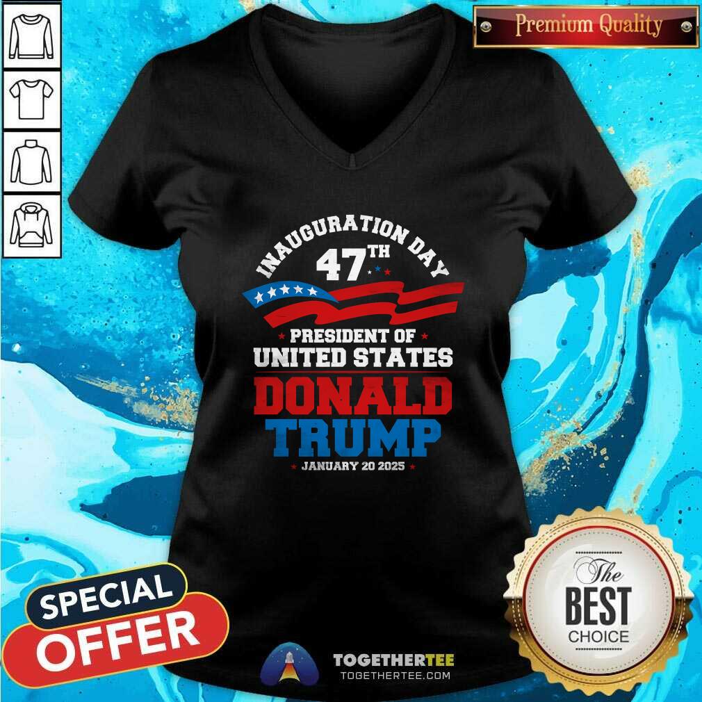 Funny Donald Trump Won 2024 Election Inauguration V-neck