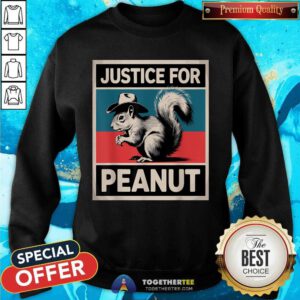 Funny Justice For Peanut The Squirrel Sweatshirt