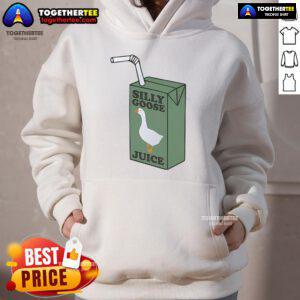 Funny Silly Goose Juice Hoodie featuring a playful design and vibrant colors, perfect for casual and fun outfits.
