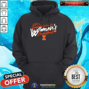 Hot Illinois Women's Basketball Net Hoodie