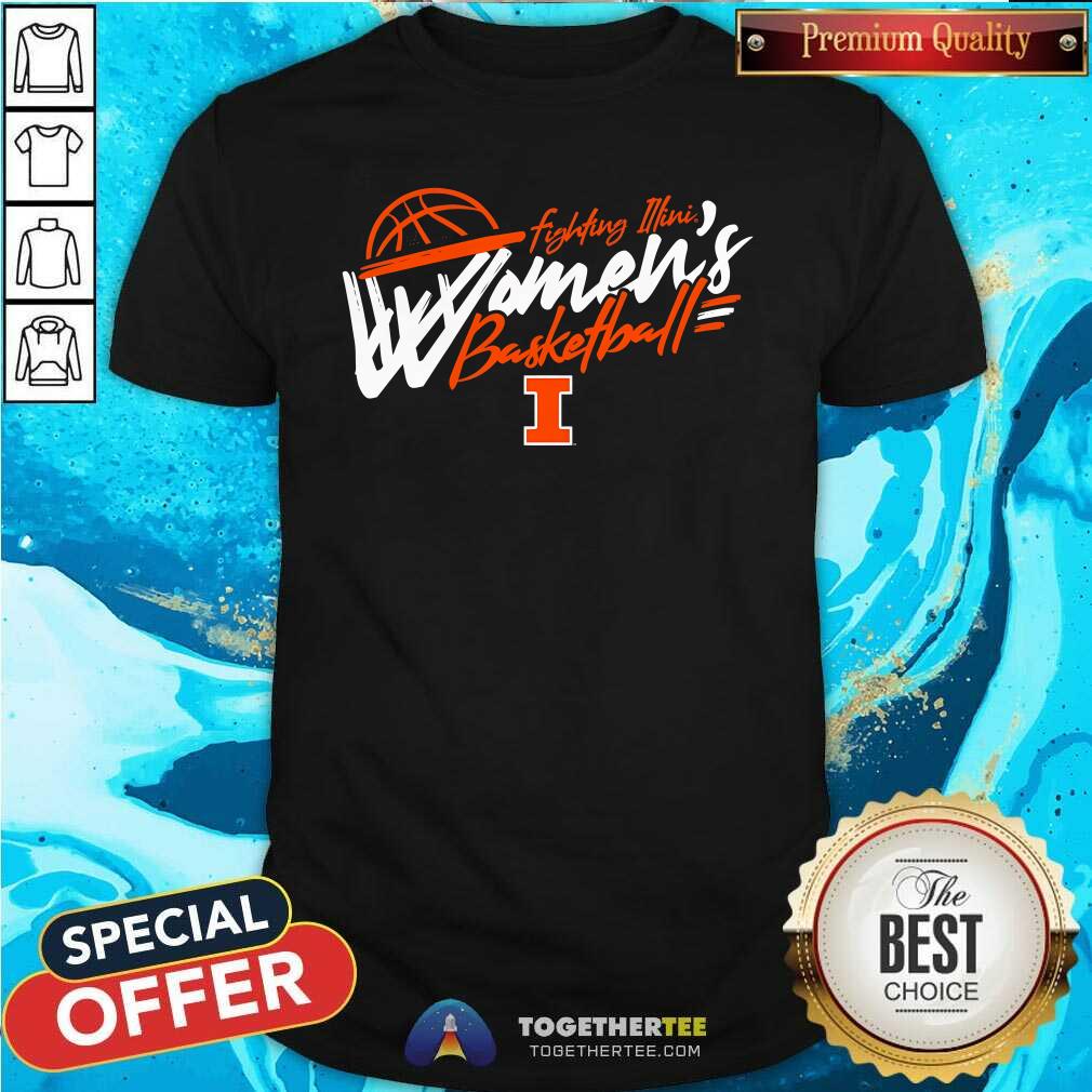 Hot Illinois Women's Basketball Net T-Shirt