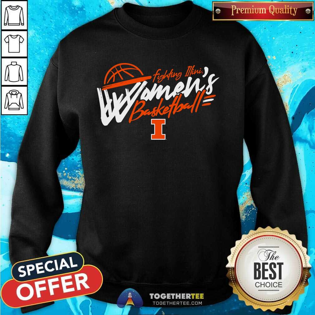 Hot Illinois Women's Basketball Net Sweatshirt