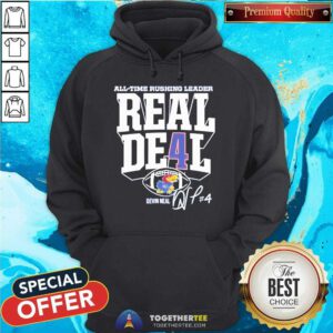 Nice Devin Neal Kansas Jayhawks Football All-Time Rushing Leader Record Hoodie