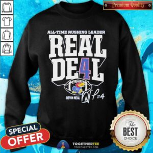 Nice Devin Neal Kansas Jayhawks Football All-Time Rushing Leader Record Sweatshirt