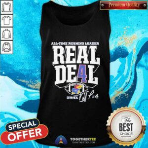 Nice Devin Neal Kansas Jayhawks Football All-Time Rushing Leader Record Tank-top