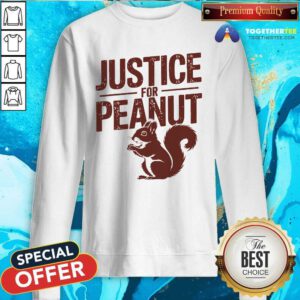 Nice Justice For Peanut The Squirrel Sweatshirt