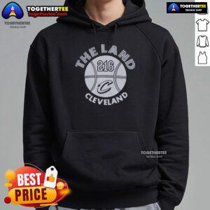 Official Cleveland Cavaliers City 216 Hoodie in black with team logo, perfect for fans and stylish casual wear.