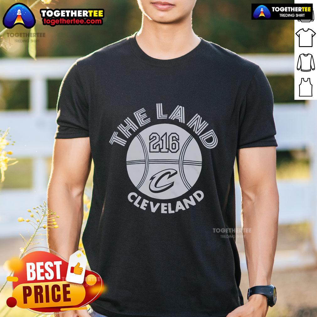 Alt Text: Official Cleveland Cavaliers City 216 T-Shirt featuring bold graphics and vibrant colors, perfect for fans.