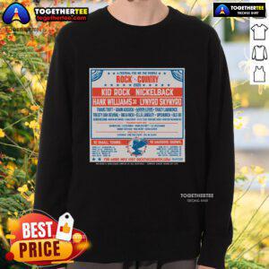 Kid Rock 2025 sweatshirt for We The People Country Festival, featuring vibrant graphics and a comfortable design.