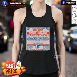 Official Kid Rock We The People 2025 tank top featuring vibrant design for the Country Festival, perfect for fans.