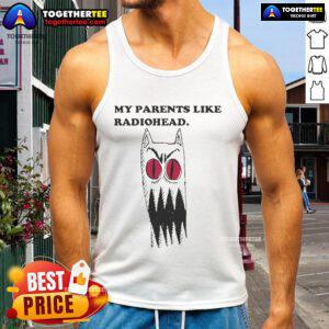 Official My Parents Like Radiohead Tank Top featuring a stylish design for music lovers and fans of Radiohead.