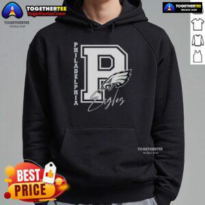 Alt Text: Official Philadelphia Eagles They Not Like Us logo hoodie showcasing team pride and style for fans.