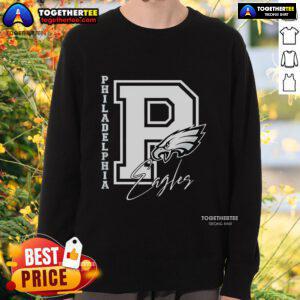 Official Philadelphia Eagles 'They Not Like Us' logo sweatshirt featuring bold graphics and team colors for fans.
