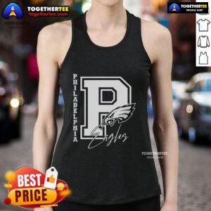 Official Philadelphia Eagles 'They Not Like Us' logo tank top design featuring bold graphics for fans.