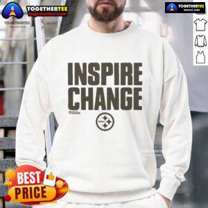 Official Pittsburgh Steelers Inspire Change Sweatshirt featuring team logo and motivational design for fans.