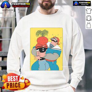 Official Popeye The Sailor Man sweatshirt featuring Popeye vs Sinbad design, perfect for fans of classic cartoons.