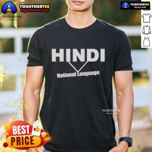 Official Saravanan Annadurai Hindi National Language T-Shirt featuring a vibrant design and bold text for cultural pride.