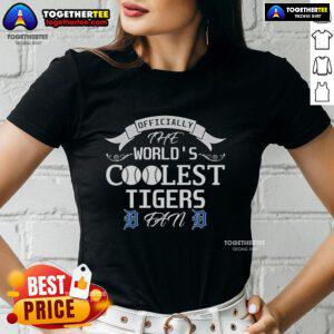 Alt Text: Official Detroit Tigers fan ladies tee featuring stylish design and team colors, perfect for game day.