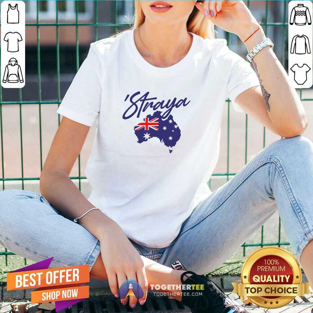 Original Straya Aussie For Australian Slang V-neck